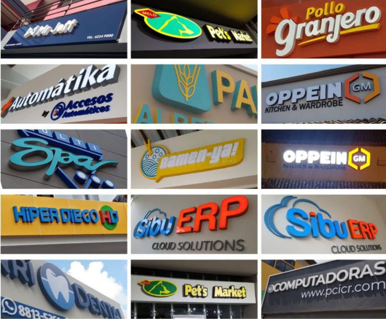 Rótulos instalados por RotuClick para nuestros clientes